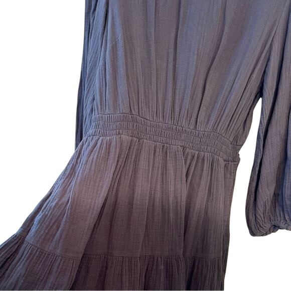 Universal Thread Women's Grey Ombré Long Sleeve Tiered Mini Dress Size Medium - Picture 4 of 8